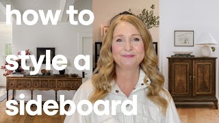 HOW TO STYLE A SIDE BOARD  INTERIOR DESIGN [upl. by Moorefield]