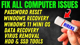 How To Use Hirens Boot USB To Reset Password Windows 1011  Repair Windows  Recover Data amp More [upl. by Menard]