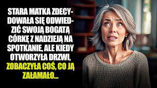 STARSZA MATKA ODWIEDZA CÓRKĘ OTWIERA DRZWI I WIDZI COŚ CO JĄ PRZERAZA [upl. by Colwell]