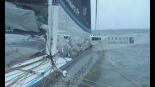 Trophée Jules Verne  Banque Populaire V dans la tempête [upl. by Llednik]