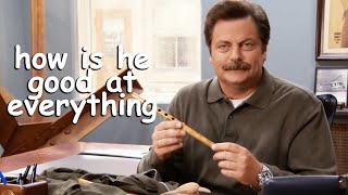 ron swanson being good at everything for 9 minutes 29 seconds  Parks and Recreation  Comedy Bites [upl. by Hgielar79]