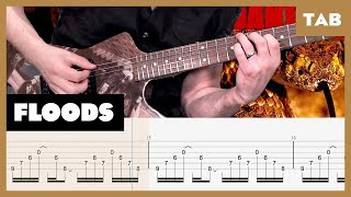 Pantera  Floods  Guitar Tab  Lesson  Cover  Tutorial [upl. by Drucilla65]