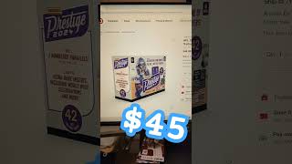 2024 PRESTIGE MEGA BOX DROP Target NFL Football cards retail price arbitrage unboxing break video [upl. by Abrahan898]