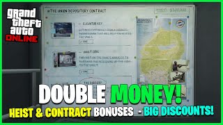 DOUBLE MONEY HEISTS amp CONTRACTS DISCOUNTS amp LIMITEDTIME CONTENT  GTA ONLINE WEEKLY UPDATE [upl. by Willow548]