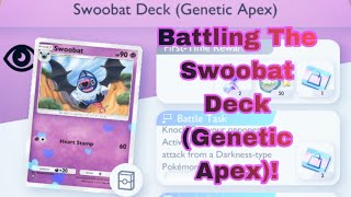 Battling The Swoobat Deck Genetic Apex  Pokemon TCG Pocket [upl. by Hildagard161]