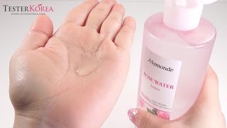 TESTERKOREA MAMONDE Rose Water Toner High capacity 500ml [upl. by Patrich]