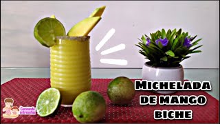 Receta MICHELADA DE MANGO BICHE 2 ingredientes😱 [upl. by Haff]