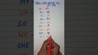 Basic English Spoken Words For Kids In English And Hindi  Daily Use English Spoken Words For Kids [upl. by Calandria387]