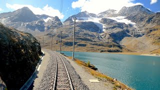 ★ Cab ride 🇨🇭St Moritz  🇮🇹Tirano Bernina pass Switzerland to Italy 102019 [upl. by Teak999]