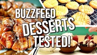 Buzzfeed Dessert Food Recipes TESTED  Courtney Lundquist [upl. by Ecirp]