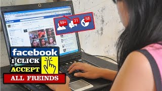 How To Accept All Facebook Friend Request 2017 Easy Method [upl. by Akcebar586]