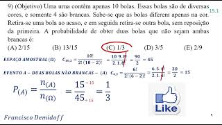 PROBABILIDADE EXERCÍCIO 9 1 [upl. by Llet323]