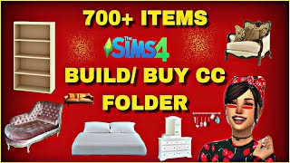 NEW SIMS 4 BUILDBUY CC FOLDER700 ITEMS DOWNLOAD [upl. by Adian547]