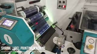 PVC Shrink Label Printing Machine  With Chiller Drum [upl. by Nadabas]