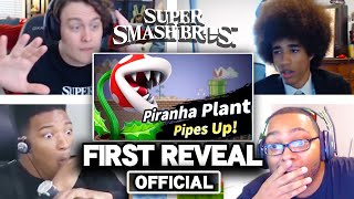 All Reactions to PIRANHA PLANT Reveal Trailer  Super Smash Bros Ultimate [upl. by Seyah]