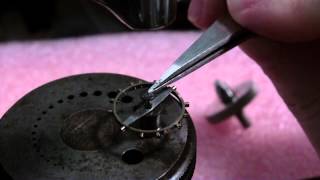 How I reposition a roller table on a pocket watch balance Illinois Watch Co [upl. by Einwat175]