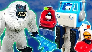 Yeti and dinosaurs appeared Go Octonauts transforming polar vehicle  DuDuPopTOY [upl. by Aekal]