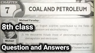 8th class Physics 7Coal And Petroleum lesson Question And Answers  8th class physics 7th lesson [upl. by Rutherfurd]