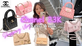 Chanel 23K Fall Winter 2023 Collection First Day Launch in Store I Chanel Kelly Bag NYC Shopping [upl. by Thia]