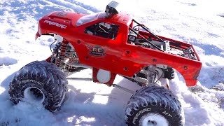 RAMINATOR MEGA TRUCK w a SUPER BRIGHT LED LIGHT BAR NIGHT DRIVING  RC ADVENTURES [upl. by Idissak]