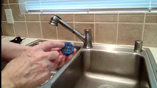 How to Disassemble Grease and Change the Cartridge on a Pfister Wilmington Model Kitchen Faucet [upl. by Atoiyanap298]