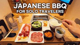 Trying Cheapest Japanese BBQ Restaurant for Solo Travelers in Japan [upl. by Ettevroc]