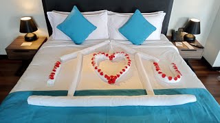 lovely home decorationtowel folding homebeautiful designRB LOVEviralvideo [upl. by Enaej]