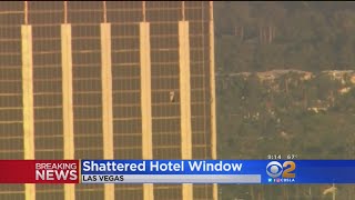 Shooter First Hammered 32nd Floor Window Before Opening Fire [upl. by Enaffit]