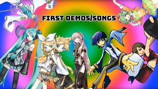 Vocaloids first songsdemos [upl. by Barnabas]