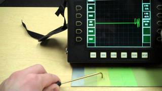 Paint thickness using 500Khz probe [upl. by Oirevlis654]