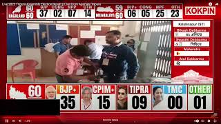 Tripura Assembly Election Result2023 ll Live Update from Counting Hall Agartala Tripura [upl. by Martie156]