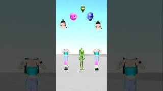 Green bea Dame to cositaTwo equal cute bhabhi  correct head matching funny game magic shorts [upl. by Sletten24]