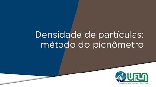 Densidade de partículas pelo método do picnômetro [upl. by Carrissa423]