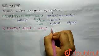 Explain various categories of apomixis  CLASS 12  QUESTION BANK 2021  BIOLOGY  Doubtnut [upl. by Ataeb]