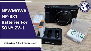 NEWMOWA NPBX1 Batteries For SONY ZV1  Unboxing amp First Impressions [upl. by Farris]