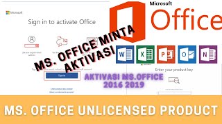 How do I fix Microsoft Office unlicensed product   Cara Aktivasi Ms Office 2010 2016 2019 [upl. by Aiderfla]