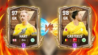 94 HART VS 95 CASTEELS GK BATTLE 🚨 [upl. by Solon]