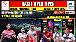 Hasil Hylo Open 2022 Hari Ini Babak Perempat Final  RANK 1 DUNIA MD Tersingkir [upl. by Frank]