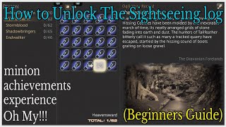 How to unlock each expansions sightseeing log in FFXIV [upl. by Enellij]