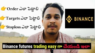 Binance futures trading Tutorial in telugu Futures trading in telugu [upl. by Airitac]