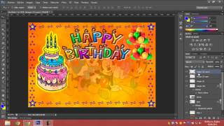 Tarjeta de Cumpleaños en Photoshop [upl. by Frayne]