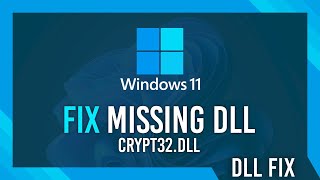 Fix crypt32dll Missing Error  Windows 11 Simple Fix [upl. by Wandis]