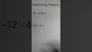 Subtract Positive and Negative Integers math [upl. by Sifan]