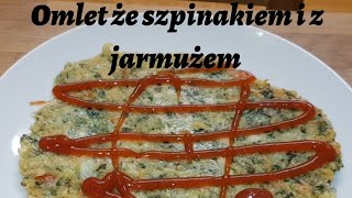 Omlet ze szpinakiem i z jarmużem pyszny i zdrowy [upl. by Dulciana705]