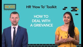 HR Support  HR How To Deal With An Employee Grievance [upl. by Lipson]