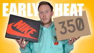 UNBOXING Early YEEZY 350s and Air Jordan 1s [upl. by Durham]