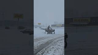 Moto de nieve ❄️🥶🧊Snowmobile  Snowmobile motodenieve viral usa snow nieve winter invierno [upl. by Fulviah]