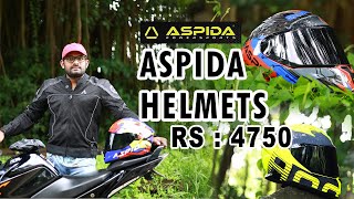 ASPIDA HELMETS REVIEW AND ITS FEATURES BY VIMAL KALLATH  MOTO HAWK [upl. by Landes901]