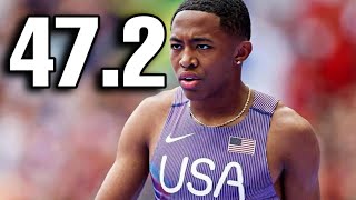 Quincy Wilson Runs 472 In Olympic 4x400m Prelims [upl. by Jeannie575]