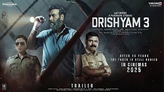 Drishyam 3  Teaser Trailer  Ajay Devgn  Tabu Shriya Saran Akshaye KhannaSaurabh Shukla In 2025 [upl. by Alle565]